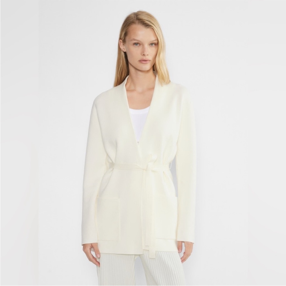Babaton Cream Open-Front Cardigan